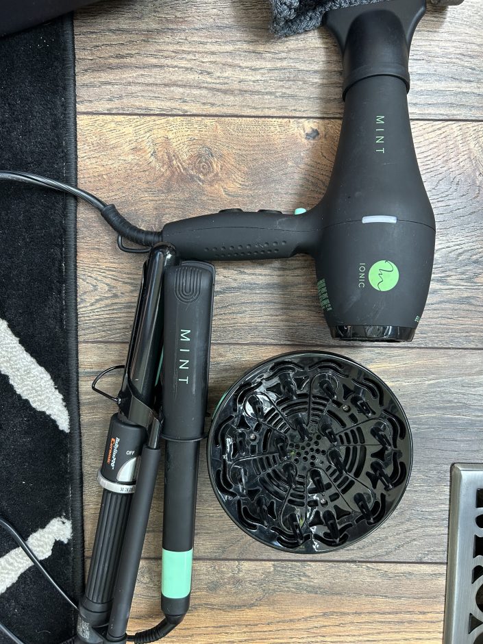 Gallery item for Straightener, hair dryer and curling iron.